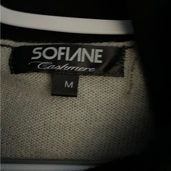 cashmere b&w checkered sweater - Picture 3 of 3